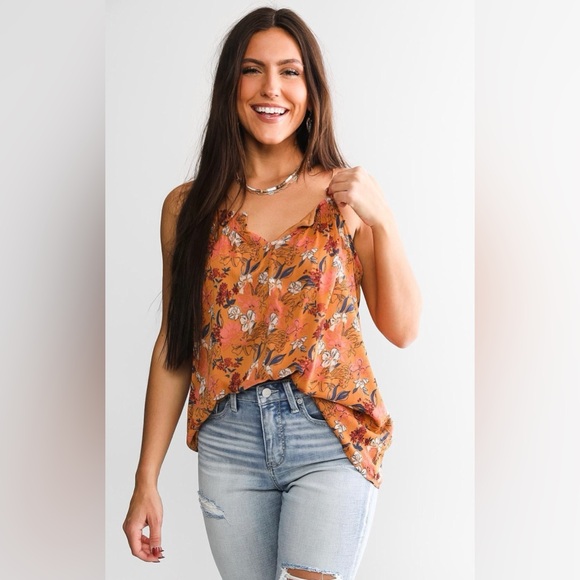 Daytrip Orange Floral Blouse - Picture 1 of 11